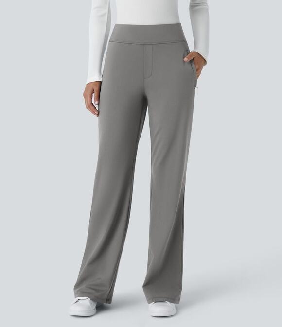 Halara Pants - Halara L Regular Gray HalaraFlex DayStretch High Waisted Work Flare Pants NWT